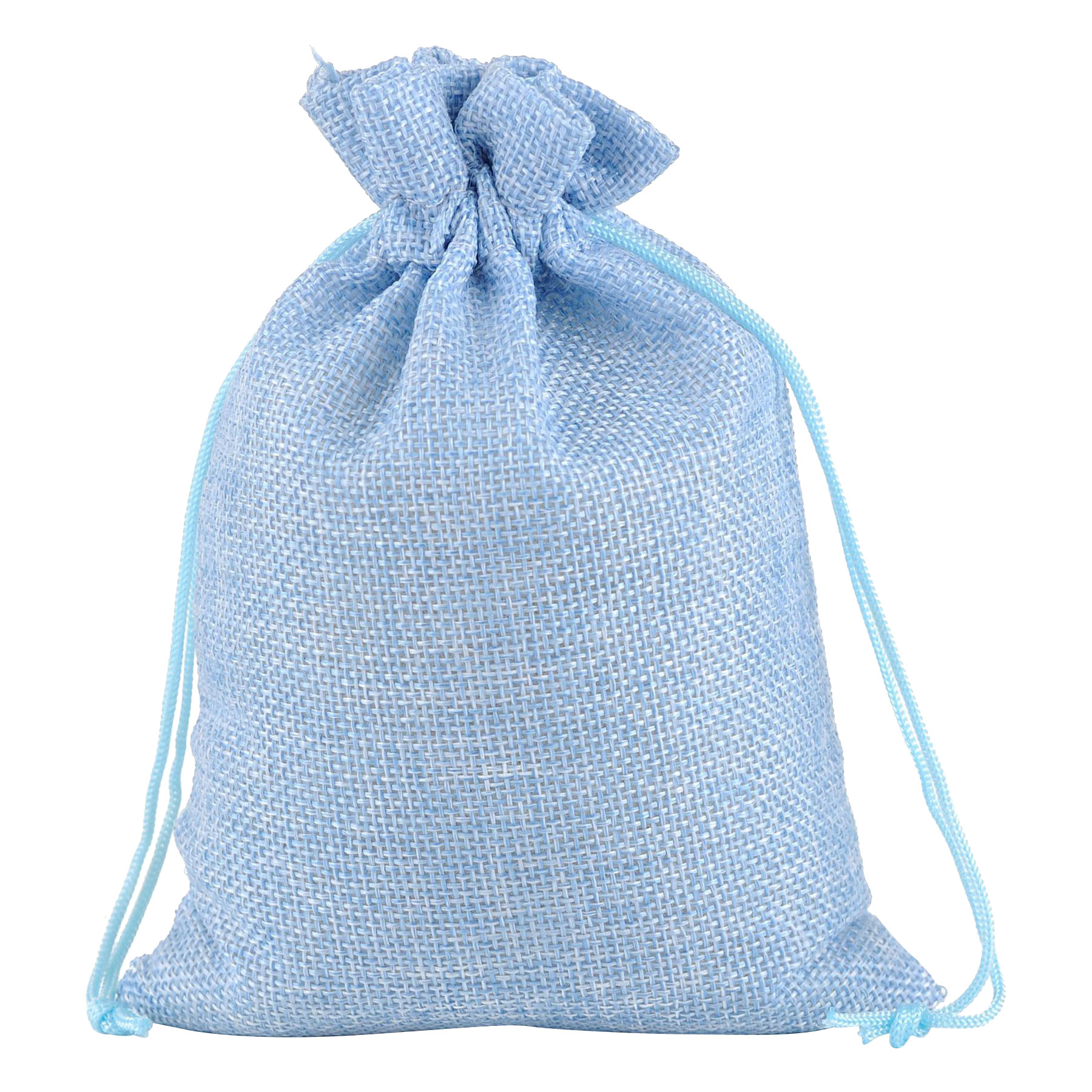 FlyFlyPromos - Burlap Drawstring Bag Image 3 - Promotional Product